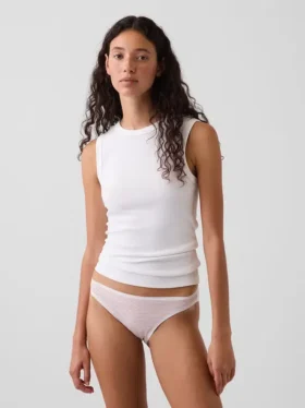 Bikini de algodón orgánico elástico súper suave
