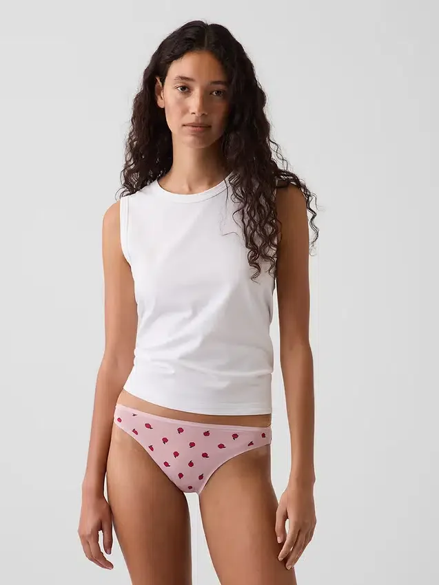 Bikini de algodón orgánico elástico súper suave
