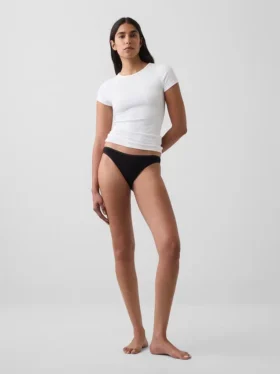 Bikini de algodón orgánico elástico súper suave