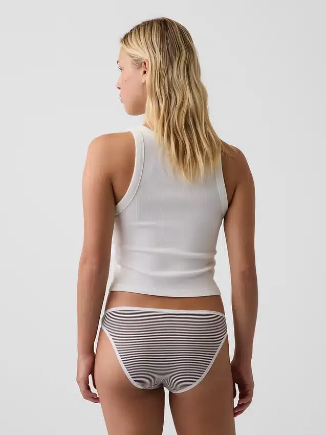 Bikini de algodón orgánico elástico súper suave