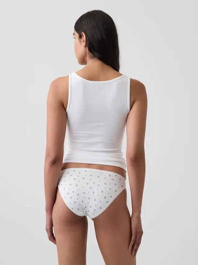 Bikini de algodón orgánico elástico súper suave