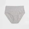 Bikini de cintura alta de algodón orgánico elástico