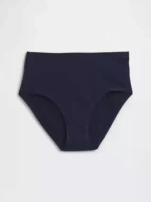 Bikini de cintura alta de algodón orgánico elástico