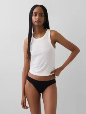 Bikini invisible de algodón orgánico elástico