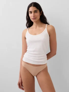 Bikini invisible de algodón orgánico elástico
