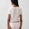 Bikini invisible de algodón orgánico elástico