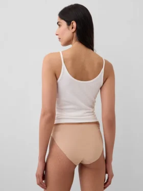 Bikini invisible de algodón orgánico elástico