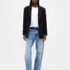 Blazer oversize de tejido elástico en dos direcciones