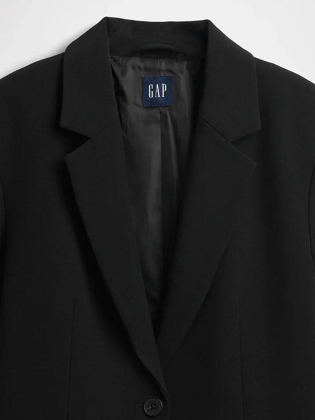 Blazer oversize de tejido elástico en dos direcciones