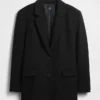 Blazer oversize de tejido elástico en dos direcciones