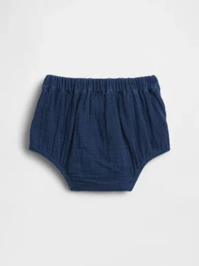 Bloomers de gasa de algodón estilo marinero para bebé