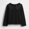 Blusa con cuello en forma de corazón para bebés y niños pequeños