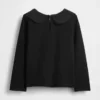 Blusa con cuello en forma de corazón para bebés y niños pequeños