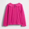 Blusa con cuello en forma de corazón para bebés y niños pequeños