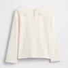 Blusa con cuello en forma de corazón para bebés y niños pequeños