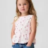 Blusa con moño de punto arrugado para bebés y niños