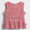 Blusa con moño de punto arrugado para bebés y niños