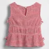 Blusa con moño de punto arrugado para bebés y niños