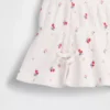 Blusa con moño de punto arrugado para bebés y niños