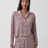 Blusa corta de pijama de modal súper suave