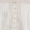 Blusa de cuello cuadrado con ribete de encaje