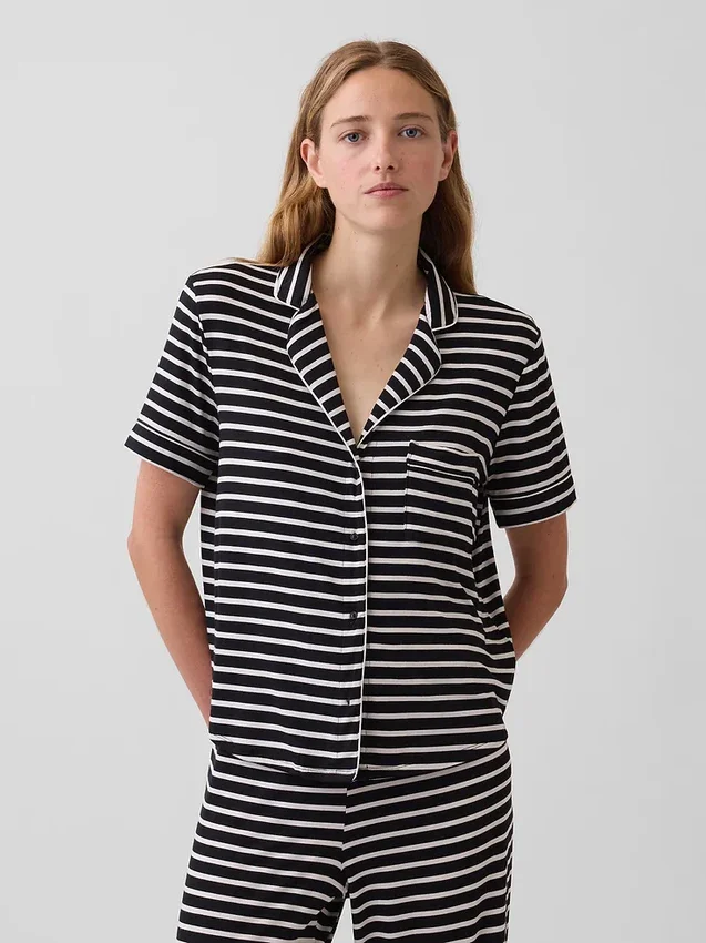 Blusa de pijama de modal ultra suave para la parte de arriba