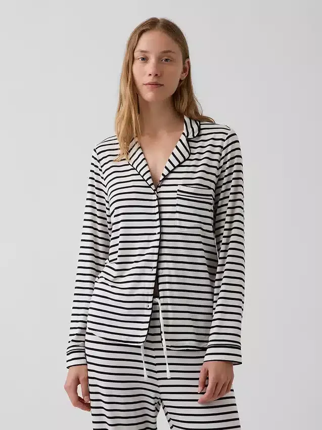 Blusa de pijama de modal ultra suave para la parte de arriba