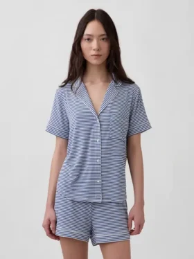 Blusa de pijama de modal ultra suave para la parte de arriba