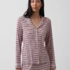 Blusa de pijama de modal ultra suave para la parte de arriba