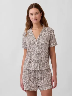 Blusa de pijama de modal ultra suave para la parte de arriba