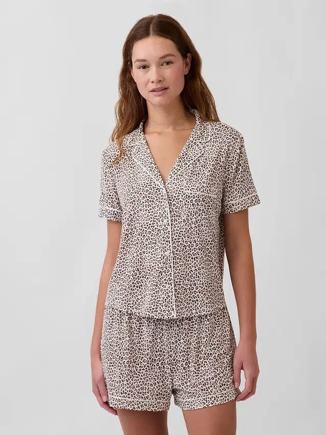 Blusa de pijama de modal ultra suave para la parte de arriba