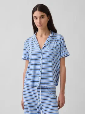 Blusa de pijama de modal ultra suave para la parte de arriba