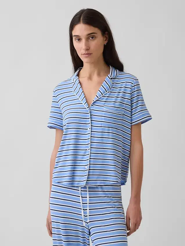 Blusa de pijama de modal ultra suave para la parte de arriba
