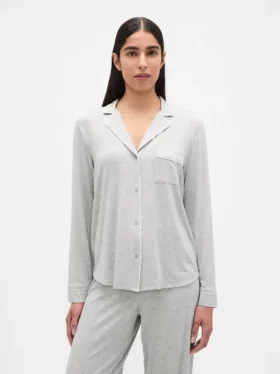 Blusa de pijama de modal ultra suave para la parte de arriba