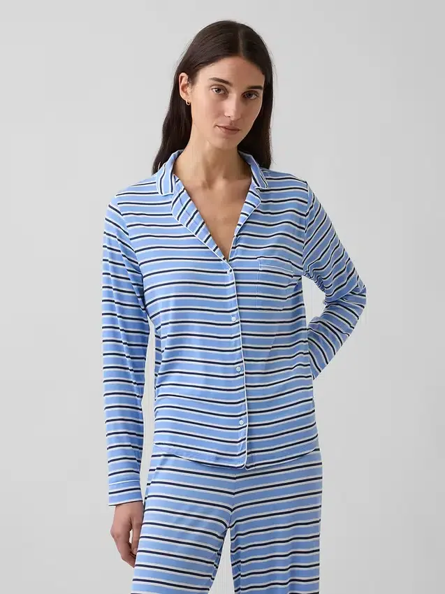 Blusa de pijama de modal ultra suave para la parte de arriba
