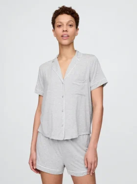Blusa de pijama de modal ultra suave para la parte de arriba