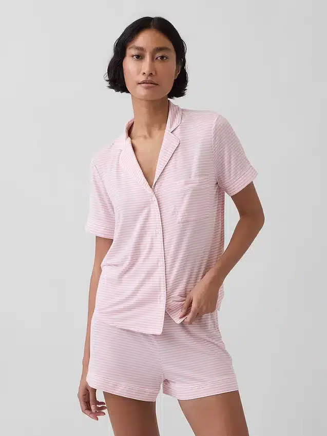 Blusa de pijama de modal ultra suave para la parte de arriba