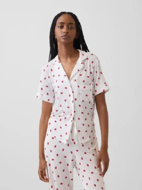 Blusa de pijama de modal ultra suave para la parte de arriba