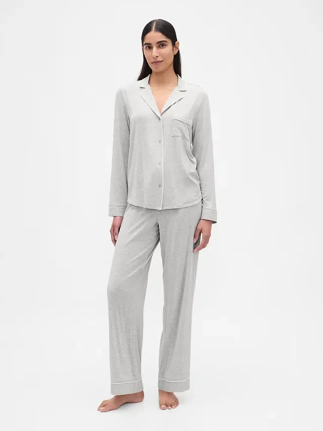 Blusa de pijama de modal ultra suave para la parte de arriba