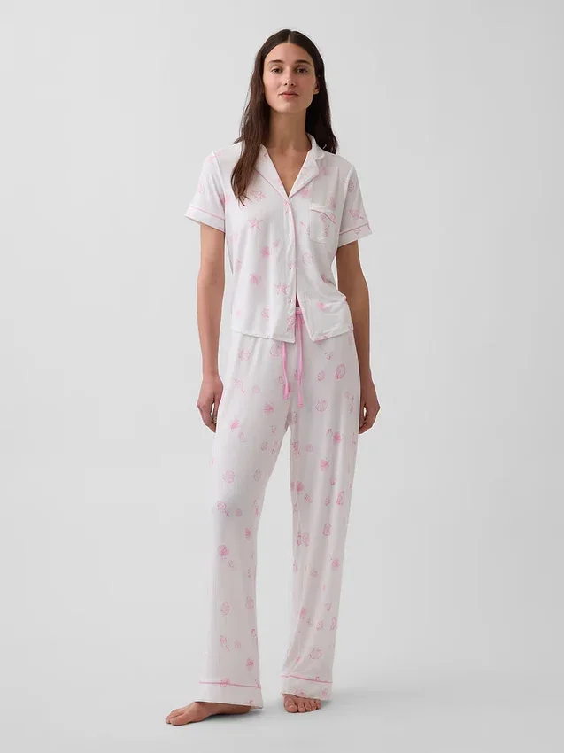 Blusa de pijama de modal ultra suave para la parte de arriba