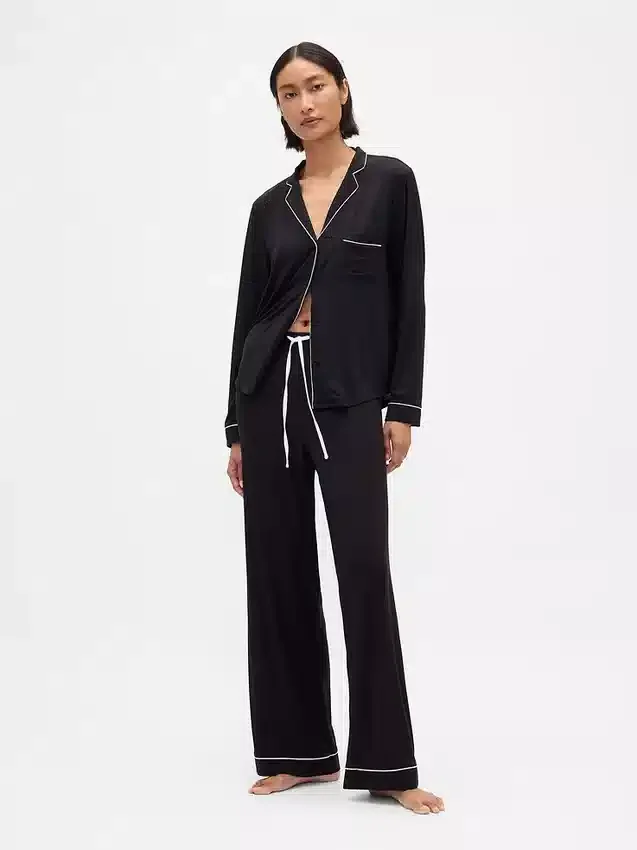 Blusa de pijama de modal ultra suave para la parte de arriba