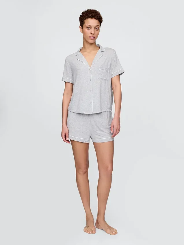 Blusa de pijama de modal ultra suave para la parte de arriba