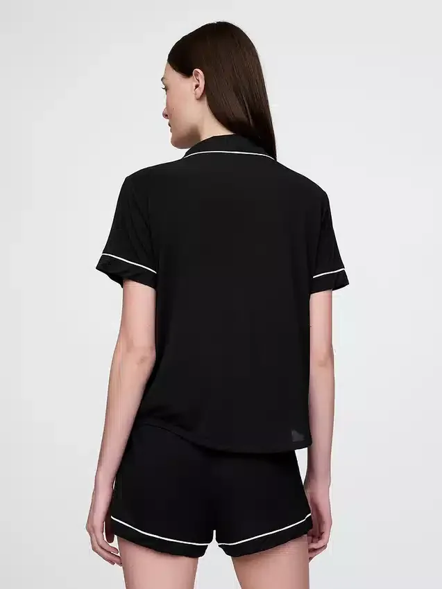 Blusa de pijama de modal ultra suave para la parte de arriba
