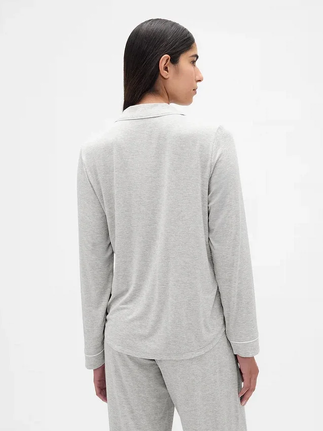 Blusa de pijama de modal ultra suave para la parte de arriba
