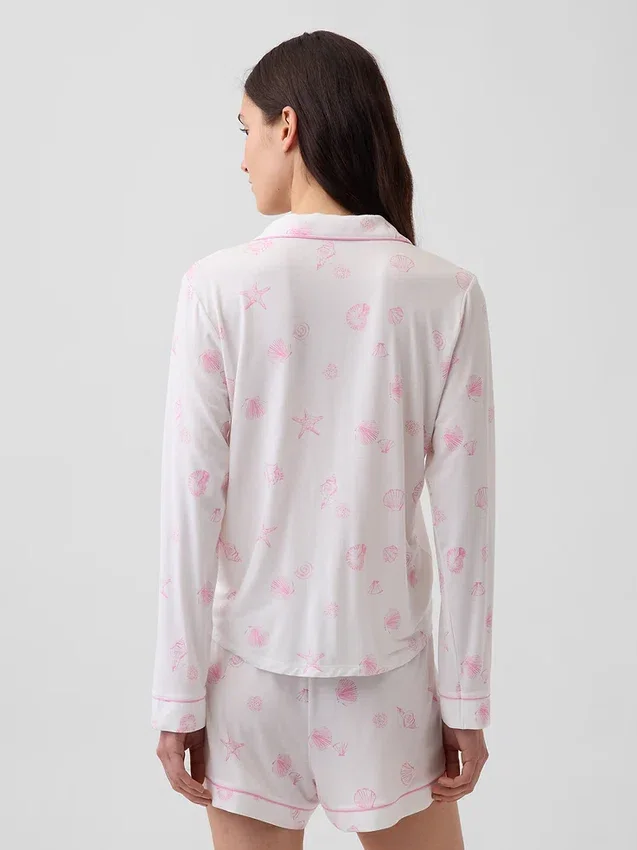 Blusa de pijama de modal ultra suave para la parte de arriba