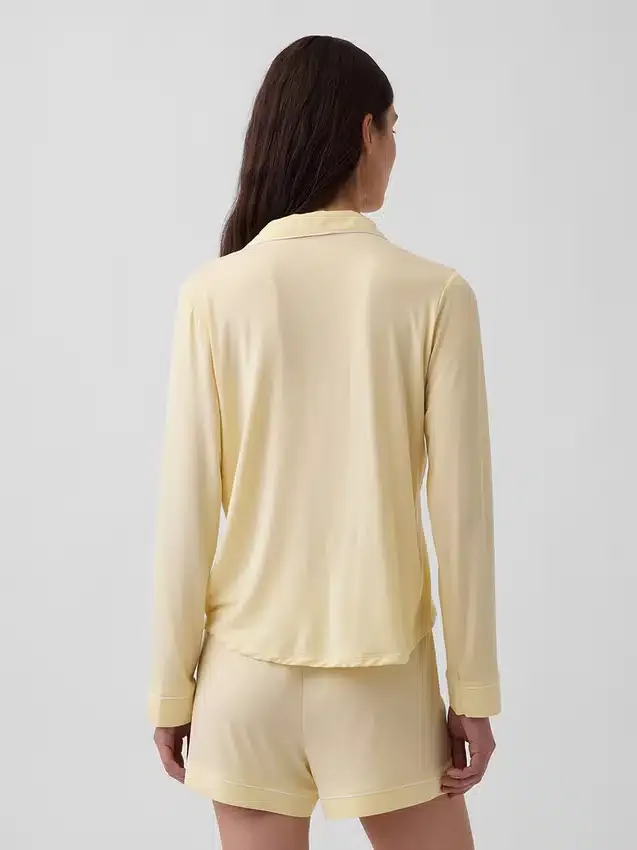 Blusa de pijama de modal ultra suave para la parte de arriba