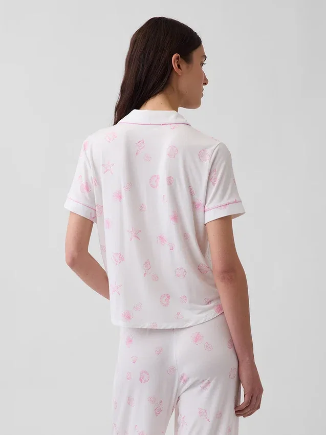 Blusa de pijama de modal ultra suave para la parte de arriba