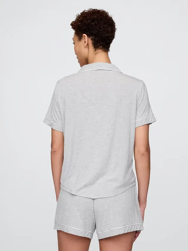 Blusa de pijama de modal ultra suave para la parte de arriba