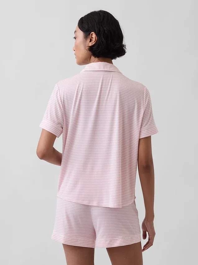 Blusa de pijama de modal ultra suave para la parte de arriba