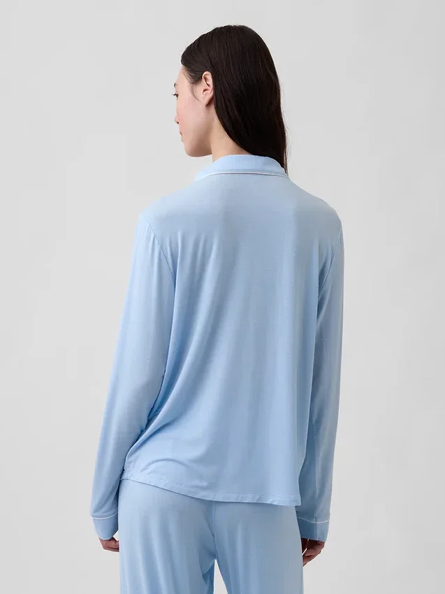 Blusa de pijama de modal ultra suave para la parte de arriba